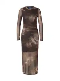 Šaty hnědá / čokoládová / brokátová / tmavě hnědá