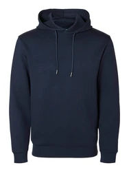 SELECTED HOMME Sweatshirt Hoodie SLHEMANUEL SOFT HOOD SWEAT nachtblau
