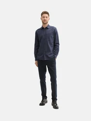 TOM TAILOR Langarmhemd    navy