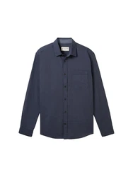 TOM TAILOR Langarmhemd    navy