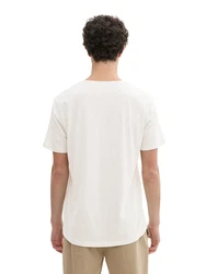 TOM TAILOR DENIM T-Shirt weiß/Melange