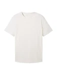 TOM TAILOR DENIM T-Shirt weiß/Melange TOM TAILOR DENIM T-Shirt weiß/Melange