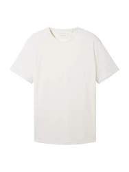 TOM TAILOR DENIM T-Shirt weiß/Melange