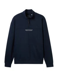 Sweatshirt marine / wei