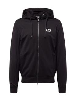 EA7 Emporio Armani Sweatjacke schwarz/offwhite