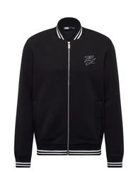 Sweatjacke schwarz / wei