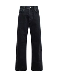 Jeans blau / cognac / black denim / wei
