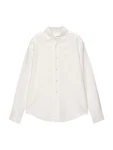 Pull&Bear Hemd Weiß/Khaki