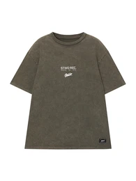 T-Shirt oliv / wei