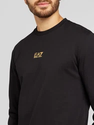 EA7 Emporio Armani Sweatshirt goldgelb/schwarz