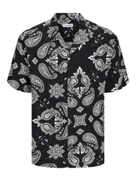 Hemd 'JJJEFF' schwarz / offwhite