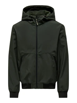 Only & Sons Jacke ONSBOWIE dunkelgrn/schwarz Only & Sons Jacke ONSBOWIE dunkelgrn/schwarz