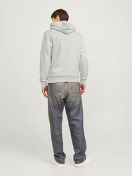 JACK & JONES Sweatshirt marine/weinrot/weimeliert