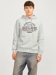 JACK & JONES Sweatshirt marine/weinrot/weimeliert