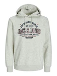 JACK & JONES Sweatshirt marine/weinrot/weimeliert