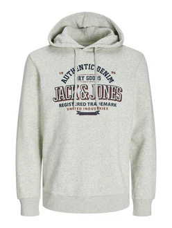 JACK & JONES Sweatshirt marine/weinrot/weimeliert