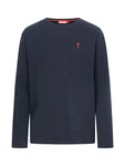 Derbe Langarmhemd Basic Kippes Basic dunkelblau/rot