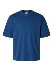 SELECTED HOMME T-Shirt Oscar Hellblau/Dunkelblau/Blau/Hellblau/Dunkelblau/Blau