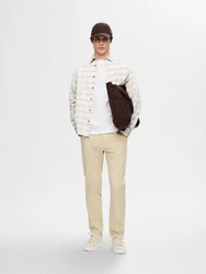 SELECTED HOMME Hemd grau/weiß