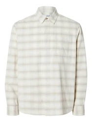 SELECTED HOMME Hemd grau/weiß