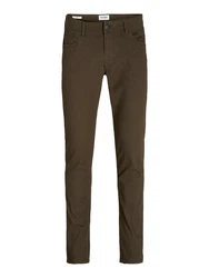 Jack & Jones Regular-fit Jeans Glenn (1-tlg) dunkelbraun