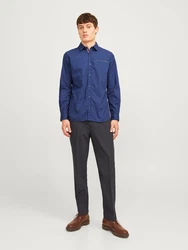 JACK & JONES Hemd Remy blau/dunkelblau/wei