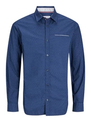 JACK & JONES Hemd Remy blau/dunkelblau/wei