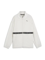 PUMA Sweatjacke hellgrau/schwarz