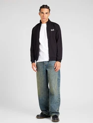 EA7 Emporio Armani Sweatjacke schwarz/weiß