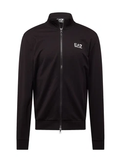 EA7 Emporio Armani Sweatjacke schwarz/weiß