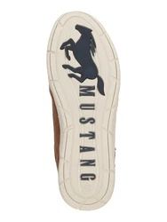 MUSTANG Sneaker Schnuerhalbschuh navy/braun/weiß