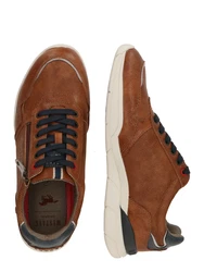 MUSTANG Sneaker Schnuerhalbschuh navy/braun/weiß