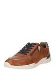 MUSTANG Sneaker Schnuerhalbschuh navy/braun/weiß