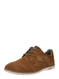Schnrschuh navy / karamell / burgunder / wei