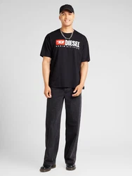 DIESEL T-Shirt 'T-Boxt-Div' rot/schwarz/offwhite