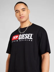 DIESEL T-Shirt 'T-Boxt-Div' rot/schwarz/offwhite