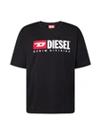 DIESEL T-Shirt 'T-Boxt-Div' rot/schwarz/offwhite