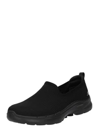 Slip On tenisice 'Go Walk 6 - Clear Virtue' srebrno siva / crna