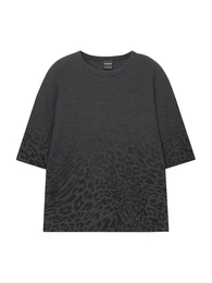 T-Shirt anthrazit / schwarz