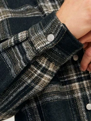 JACK & JONES JORVesterbro Hemd/Jacke oliv/schwarz/weiß