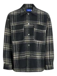 JACK & JONES JORVesterbro Hemd/Jacke oliv/schwarz/weiß