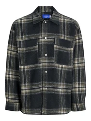 JACK & JONES JORVesterbro Hemd/Jacke oliv/schwarz/weiß