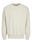 JACK & JONES Sweatshirt 'JJECharge' ecru JACK & JONES Sweatshirt 'JJECharge' ecru