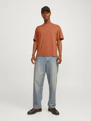 JACK & JONES T-Shirt JJEBradley rostbraun