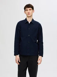 SELECTED HOMME Hemd Langarmhemd nachtblau