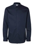 SELECTED HOMME Hemd Langarmhemd nachtblau