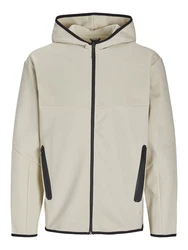 JACK & JONES Sweatjacke Fusion creme