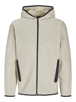 JACK & JONES Sweatjacke Fusion creme