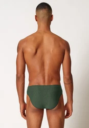 Skiny Slip oliv/hellgrün/schwarz/weiß