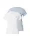 LEVI'S Majica '2 Pack Vneck Tee' golobje modra / temno rdeča / bela LEVI'S Majica '2 Pack Vneck Tee' golobje modra / temno rdeča / bela